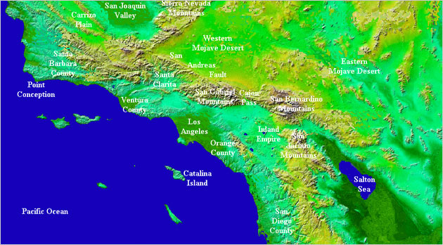 Southern California Map